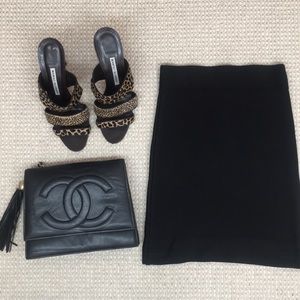 BCBGMAXAZRIA Power Bandage Skirt XS Black